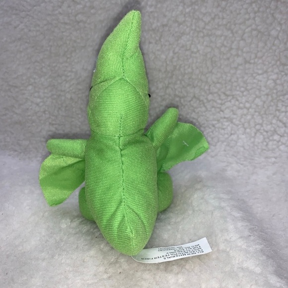 The Dinosaur Train 7" Tiny Pteranodon sewn on blue eyes green plush - Picture 5 of 8